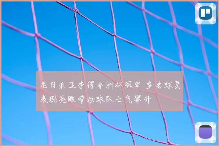 尼日利亚夺得非洲杯冠军 多名球员表现亮眼带动球队士气攀升
