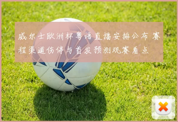 威尔士欧洲杯粤语直播安排公布 赛程渠道伤停与首发预测观赛看点